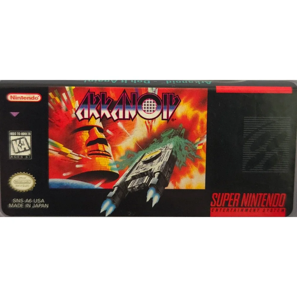 Nintendo SNS-A6-USA Arkanoid Doh It Again SNES Video Game Cartridge NTSC-U‎